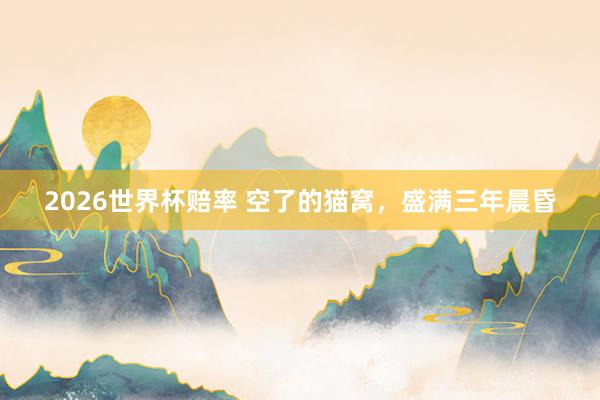 2026世界杯赔率 空了的猫窝，盛满三年晨昏