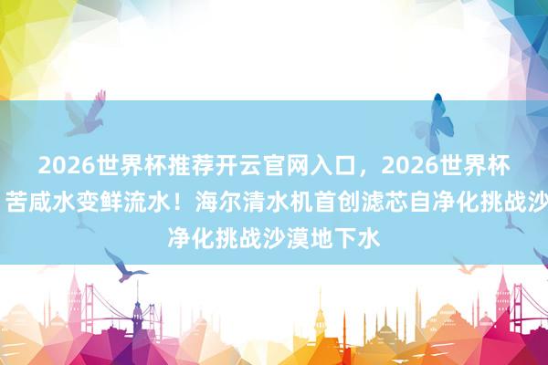 2026世界杯推荐开云官网入口，2026世界杯文字直播 苦咸水变鲜流水！海尔清水机首创滤芯自净化挑战沙漠地下水
