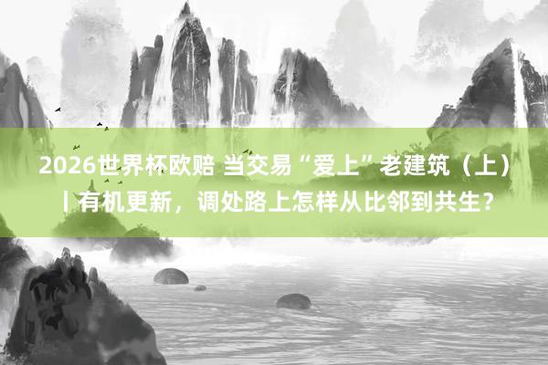 2026世界杯欧赔 当交易“爱上”老建筑（上）丨有机更新，调处路上怎样从比邻到共生？