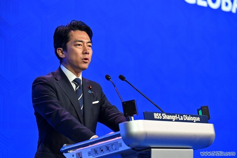 5月31日，日本辞让大臣小泉进次郎在香格里拉对话会上发言 IC photo