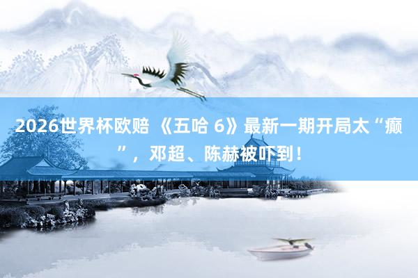2026世界杯欧赔 《五哈 6》最新一期开局太“癫”，邓超、陈赫被吓到！