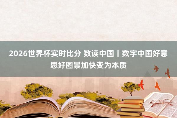 2026世界杯实时比分 数读中国丨数字中国好意思好图景加快变为本质